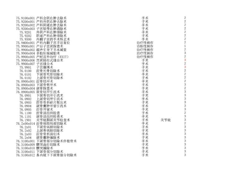 泰康同济（武汉）医院2024年手术操作分级目录_页面_193