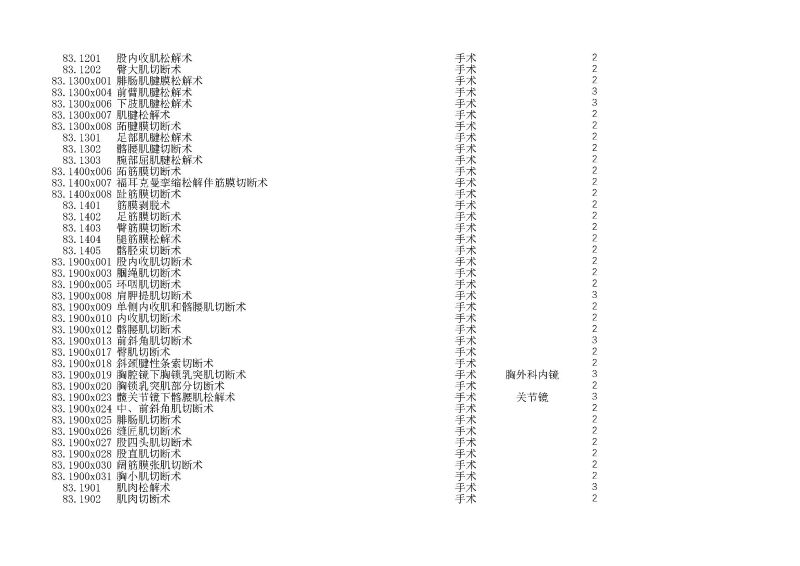泰康同济（武汉）医院2024年手术操作分级目录_页面_235