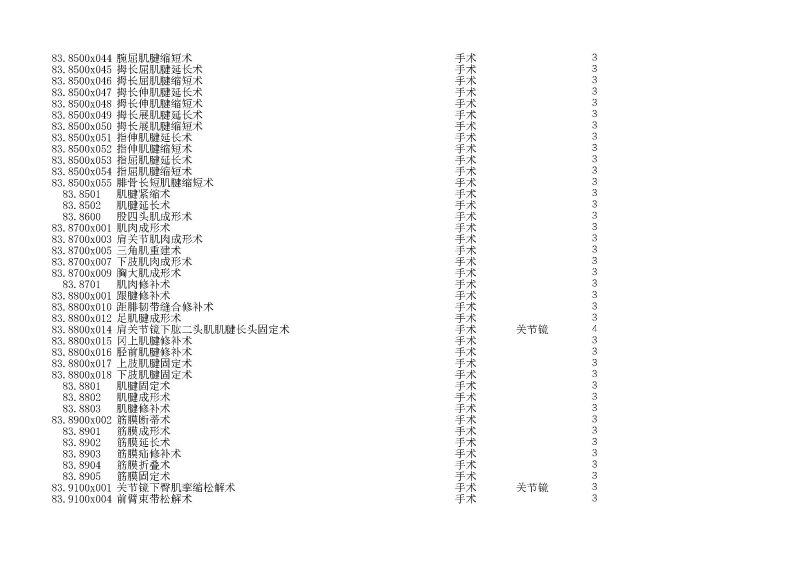 泰康同济（武汉）医院2024年手术操作分级目录_页面_241
